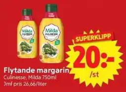 Nya Pulsen Milda flytande margarin erbjuda