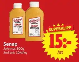 Nya Pulsen Johnnys senap erbjuda