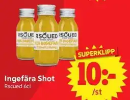 Nya Pulsen Rscued Ingefära Shot erbjuda