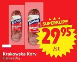 Nya Pulsen Krakus Krakowska Korv erbjuda