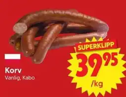 Nya Pulsen Korv Vanlig, Kabo erbjuda