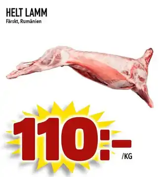 Helt lamm