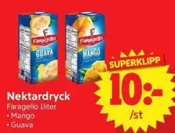 Nya Pulsen Faragello nektardryck erbjuda