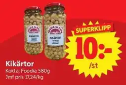 Nya Pulsen Foodia Global Kikärtor erbjuda