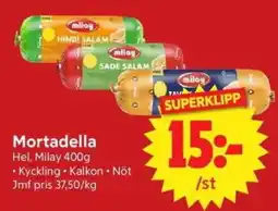 Nya Pulsen Milay mortadella erbjuda