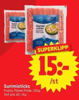 Nya Pulsen Surimisticks erbjuda