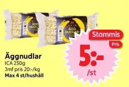 Nya Pulsen ICA äggnudlar erbjuda