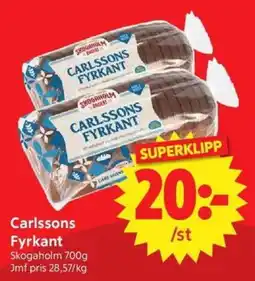 Nya Pulsen Carlssons Fyrkant erbjuda