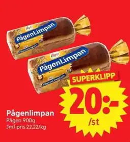 Nya Pulsen Pågenlimpan erbjuda