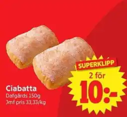 Nya Pulsen Ciabatta erbjuda