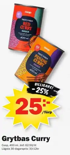 Pekås Grytbas Curry erbjuda