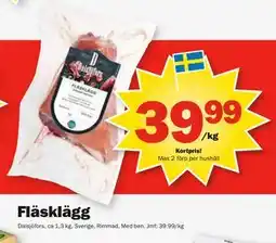 Pekås Fläsklägg, Medlemspris erbjuda