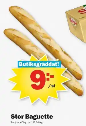 Pekås Stor Baguette erbjuda