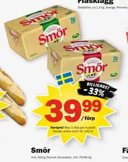 Pekås Smör, Medlemspris erbjuda