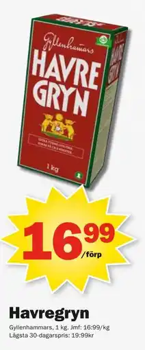 Pekås Havregryn erbjuda