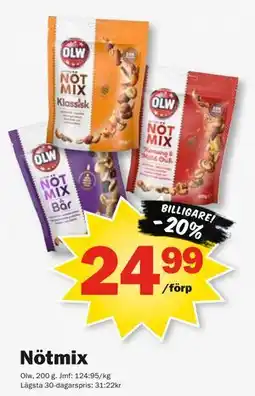 Pekås Nötmix erbjuda