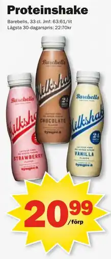 Pekås Proteinshake erbjuda