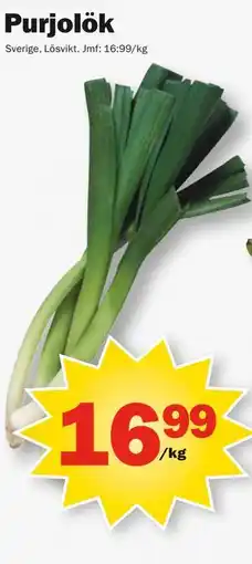 Pekås Purjolök erbjuda