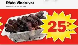 Pekås Röda Vindruvor erbjuda