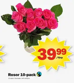 Pekås Rosor 10-pack erbjuda