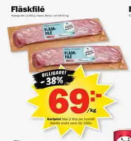 Pekås Fläskfilé, Medlemspris erbjuda