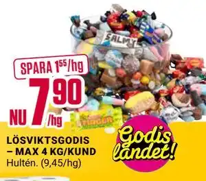 ÖoB LÖSVIKTSGODIS erbjuda