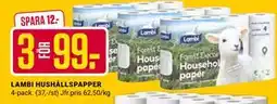 ÖoB LAMBI HUSHÅLLSPAPPER erbjuda