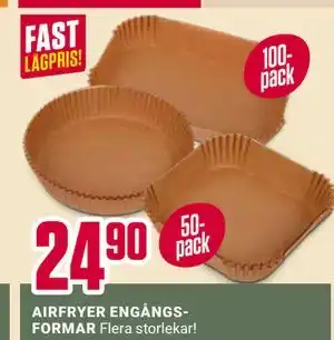 ÖoB AIRFRYER ENGÅNGSFORMAR erbjuda