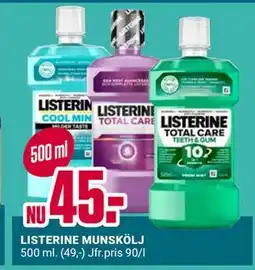 ÖoB LISTERINE MUNSKÖLJ erbjuda