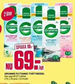ÖoB GRUMME FLYTANDE TVÄTTMEDEL erbjuda