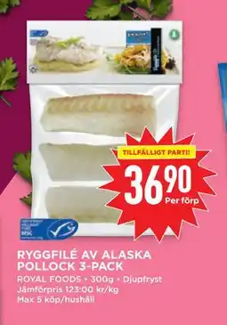Willys RYGGFILÉ AV ALASKA POLLOCK 3-PACK erbjuda