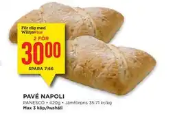 Willys PAVÉ NAPOLI, Medlemspris erbjuda