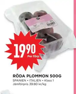 Willys RÖDA PLOMMON 500G erbjuda