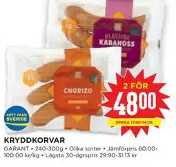 Willys Hemma KRYDDKORVAR erbjuda