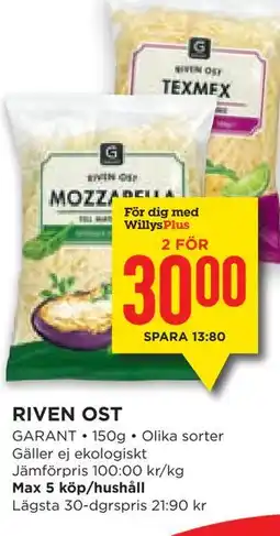 Willys Hemma RIVEN OST erbjuda
