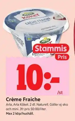 ICA Kvantum Crème Fraiche, Medlemspris erbjuda