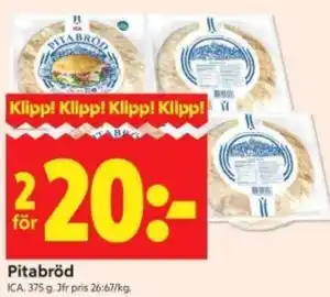 ICA Kvantum Pitabröd erbjuda
