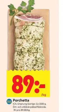 ICA Kvantum Porchetta erbjuda