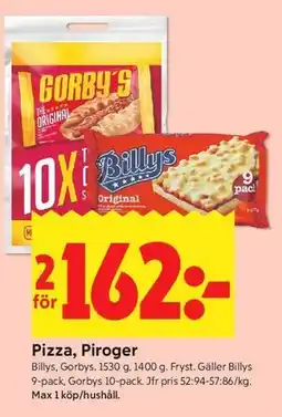 ICA Kvantum Pizza, Piroger erbjuda