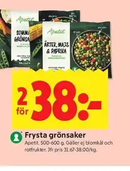 ICA Kvantum Frysta grönsaker erbjuda