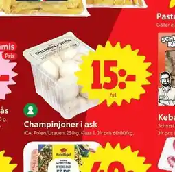 ICA Nära Champinjoner i ask erbjuda