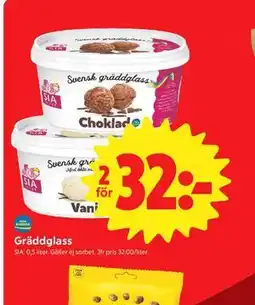 ICA Nära Gräddglass erbjuda