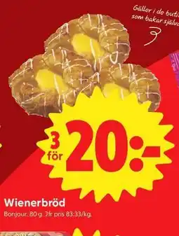 ICA Nära Wienerbröd erbjuda