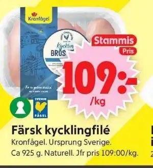 Färsk kycklingfilé, Medlemspris