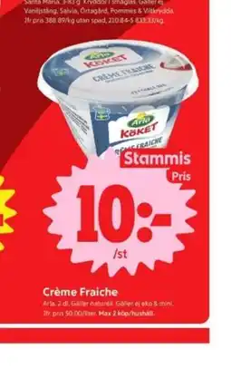 ICA Nära Crème Fraiche, Medlemspris erbjuda
