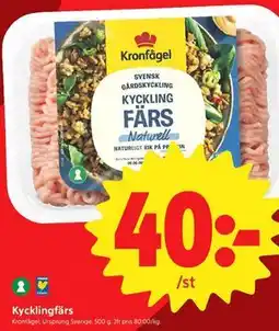 ICA Nära Kycklingfärs erbjuda