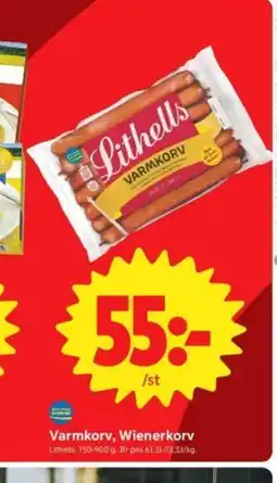 ICA Nära Varmkorv, Wienerkorv erbjuda