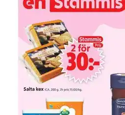 ICA Supermarket Salta kex, Medlemspris erbjuda