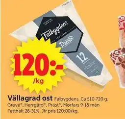 ICA Supermarket Vällagrad ost erbjuda