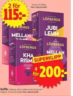 ICA Supermarket Kaffe erbjuda